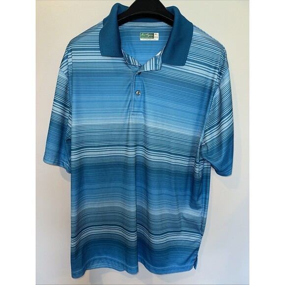 Ben Hogan Performance Polo Shirt Mens XL Stretch Golf  Blue - Picture 1 of 3